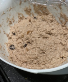 Bread mixture the evening before baking